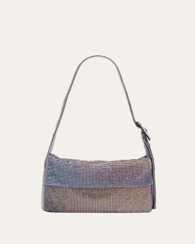 Vitty La Mignon Ombre Rhinestone Mesh Shoulder Bag